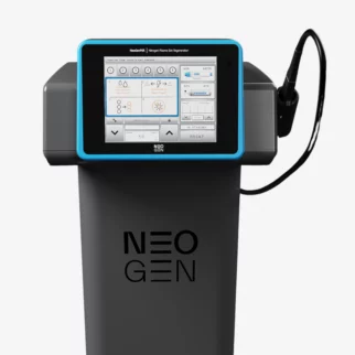 NeoGen nitrogen plasma skin regeneration machine with digital touchscreen interface.