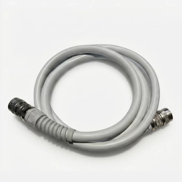 Coiled grey T-Shape 2 handpiece cable